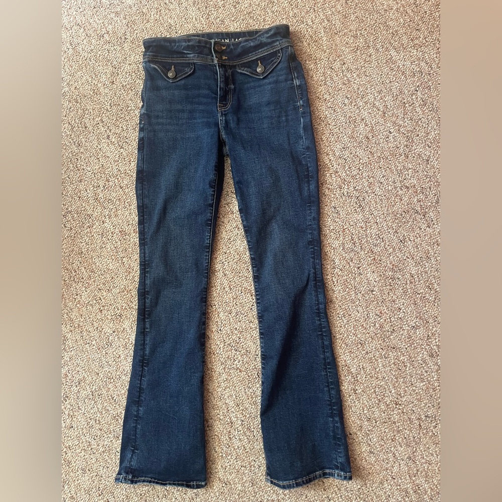 American Eagle Outfitters Next Level Low Rise Kick Bootcut Jeans - Picture 4 of 10